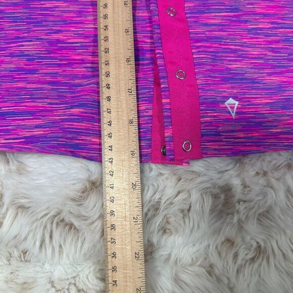 Ivivva Vinyasa Scarf Lululemon Village Chill Scarf Pink Purple Snap Closure Wrap - Picture 6 of 9